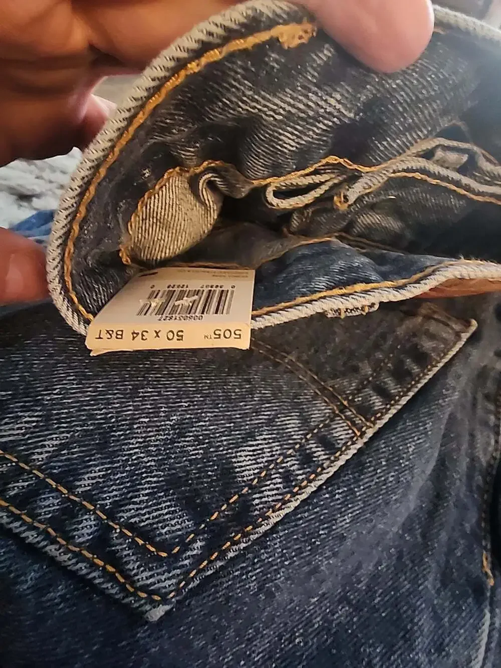 Levis 505 Jeans Men's 50x34 Regular Straight Leg NWT Denim Stretch L100 New